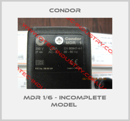 MDR 1/6 - incomplete model -big