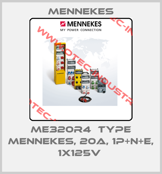 ME320R4  TYPE MENNEKES, 20A, 1P+N+E, 1X125V -big