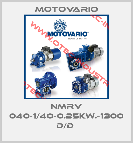 NMRV 040-1/40-0.25KW.-1300 D/D -big