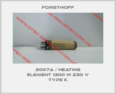2007A / Heating element 1300 W 230 V type K-big