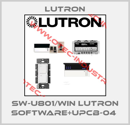 SW-U801/WIN Lutron Software+UPCB-04 -big
