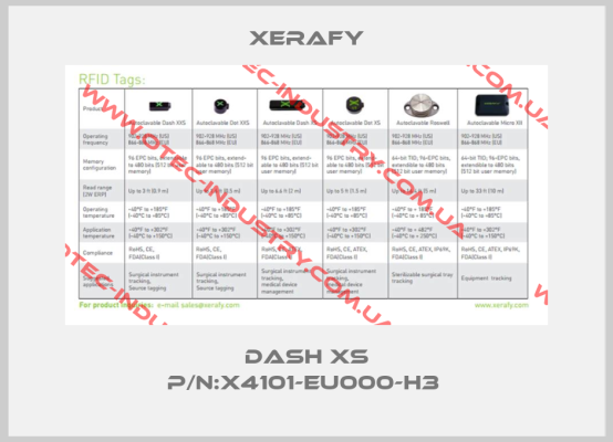Dash XS P/N:X4101-EU000-H3 -big