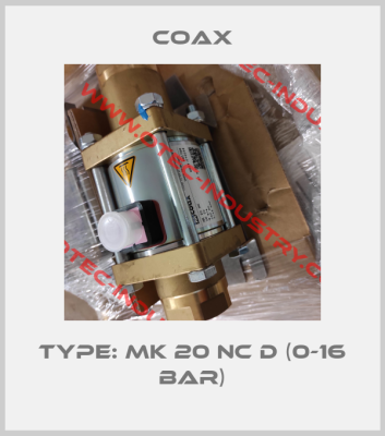 Type: MK 20 NC d (0-16 bar)-big